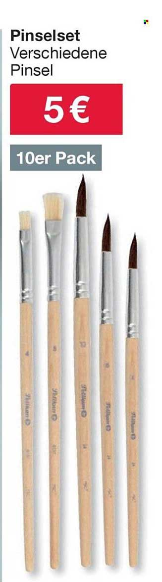 Pinselset Verschiedene Pinsel 10er Pack