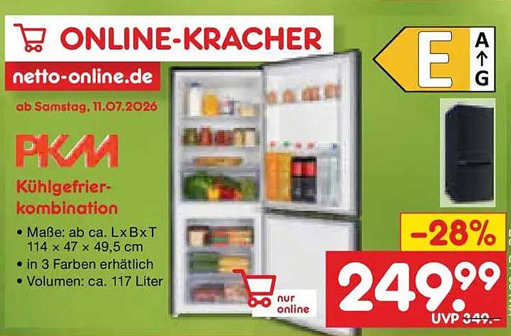 PKM Kühlgefrier-kombination