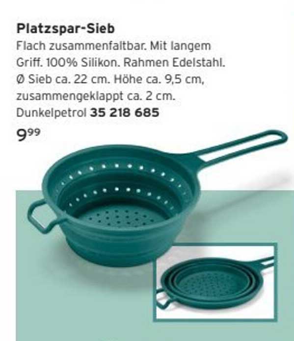 Platzspar-Sieb