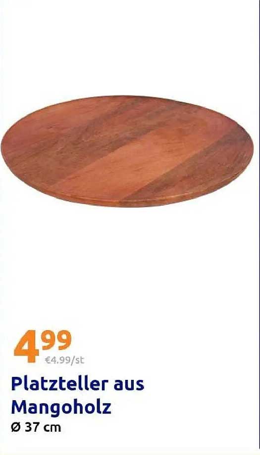 Platzteller aus Mangoholz