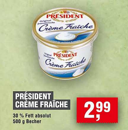 PRÉSIDENT CRÈME FRAÎCHE
