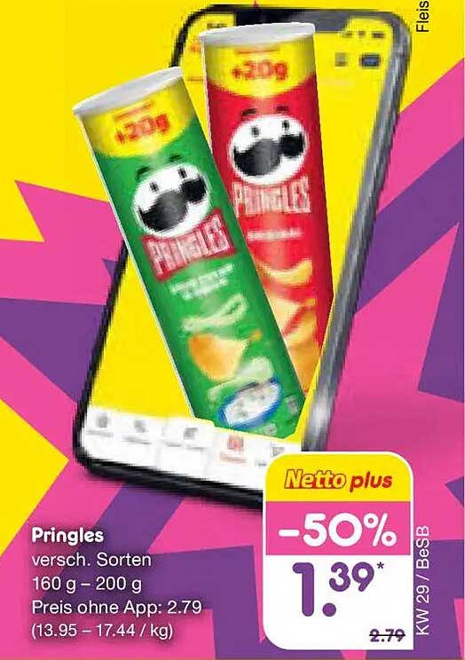 Pringles versch. Sorten 160 g – 200 g