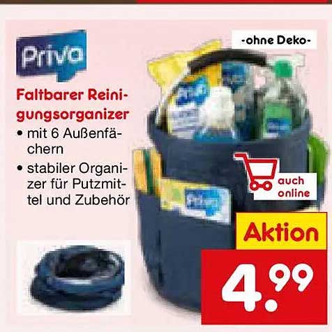 Priva Faltbarer Reinigungsorganizer