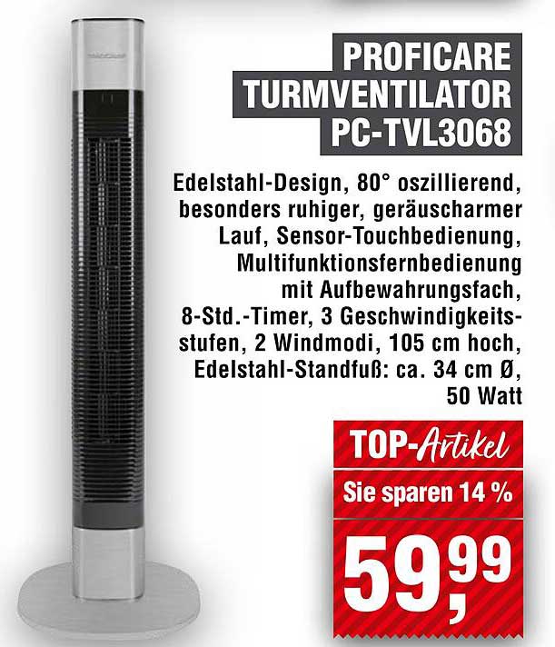 PROFICARE TURMVENTILATOR PC-TVL3068