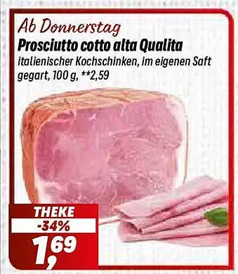 Prosciutto cotto alta Qualita