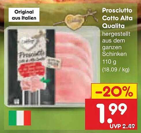 Prosciutto Cotto Alta Qualita