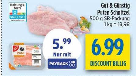 Puten-Schnitzel 500 g SB-Packung