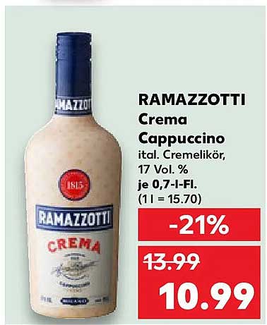 RAMAZZOTTI Crema Cappuccino