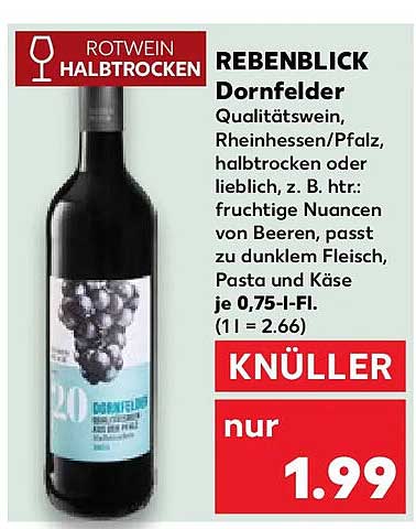REBENBLICK Dornfelder