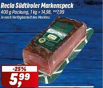 Recla Südtiroler Markenspeck