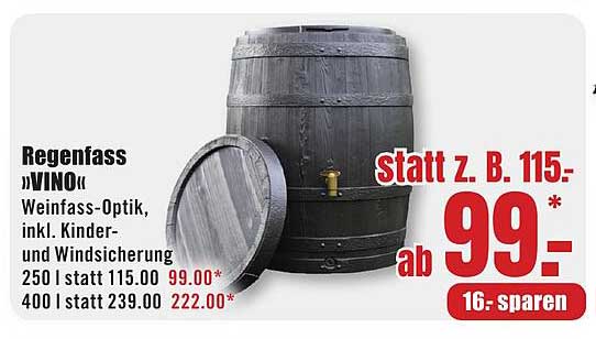 Regenfass »VINO«