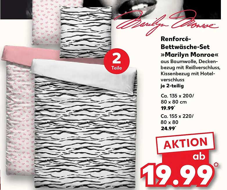 Renforcé-Bettwäsche-Set »Marilyn Monroe«