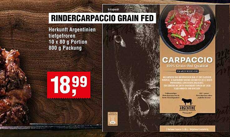 RINDERCARPACCIO GRAIN FED