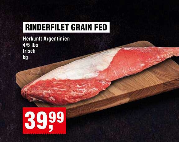 RINDERFILET GRAIN FED