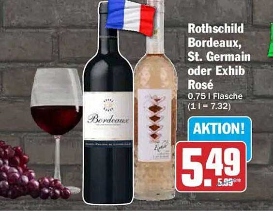 Rothschild Bordeaux, St. Germain oder Exhib Rosé