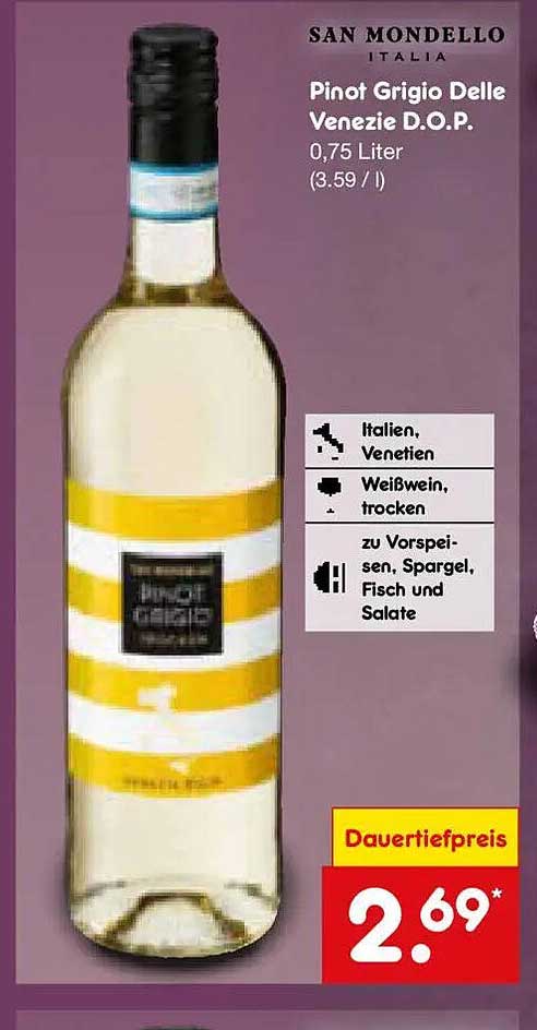 San Mondello Pinot Grigio Delle Venezie D.O.P.
