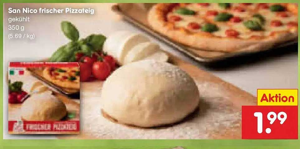 San Nico frischer Pizzateig gekühlt 350 g (5.69 / kg)