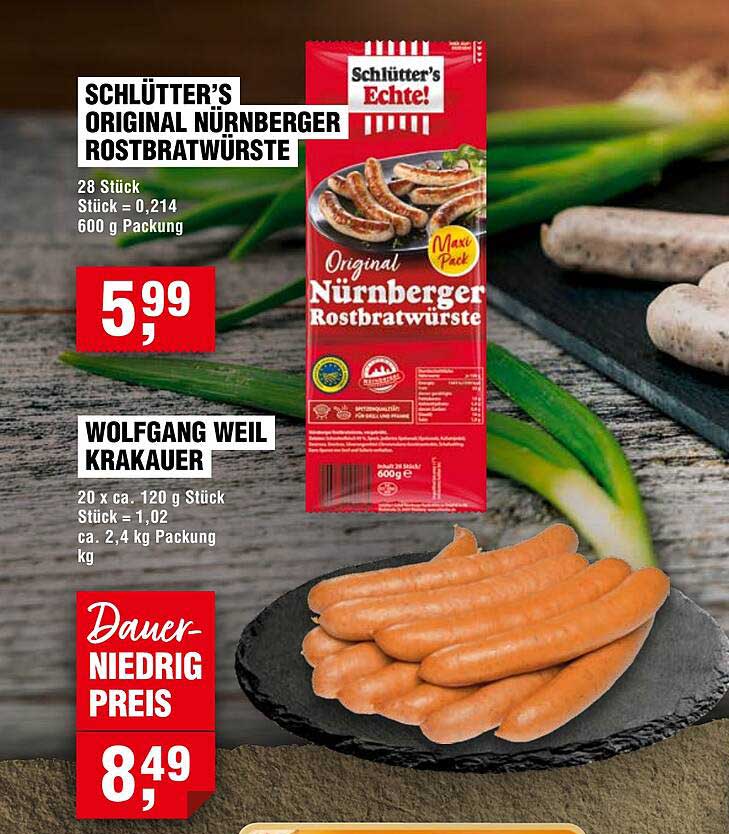 Schlütter’s Original Nürnberger Rostbratwürste