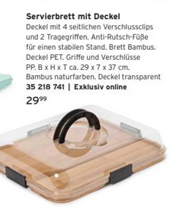 Servierbrett mit Deckel