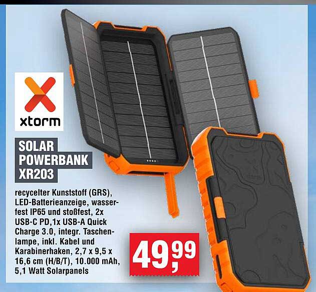 SOLAR POWERBANK XR203