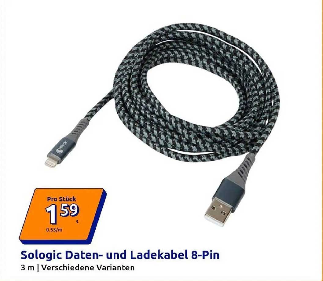 Sologic Daten- und Ladekabel 8-Pin