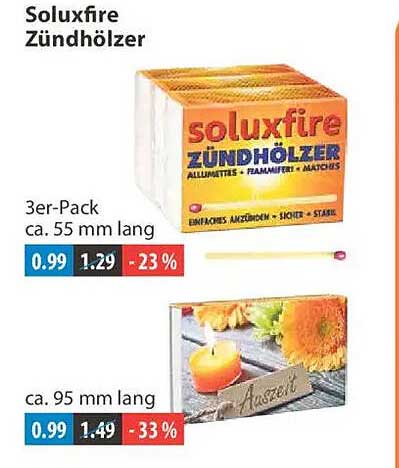 Soluxfire Zündhölzer