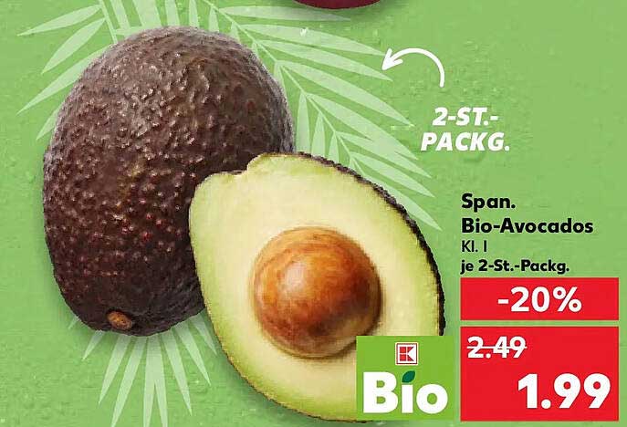 Span. Bio-Avocados Kl. I je 2-St.-Packg.