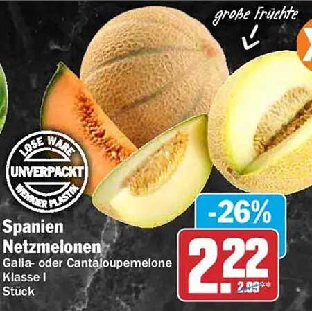 Spanien Netzmelonen