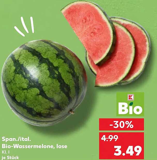 Span./ital. Bio-Wassermelone, lose