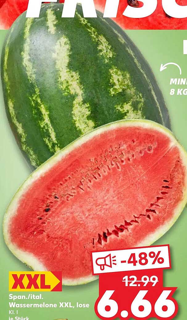 Span./ital. Wassermelone XXL, lose