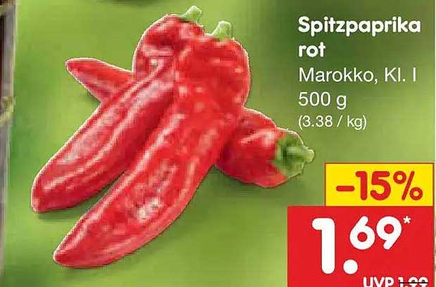 Spitzpaprika rot