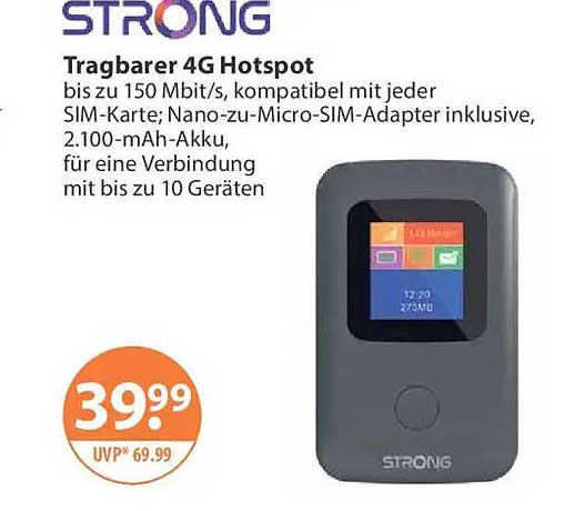 STRONG Tragbarer 4G Hotspot
