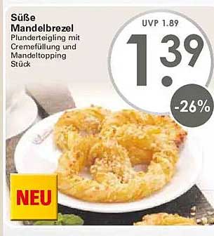 Süße Mandelbrezel