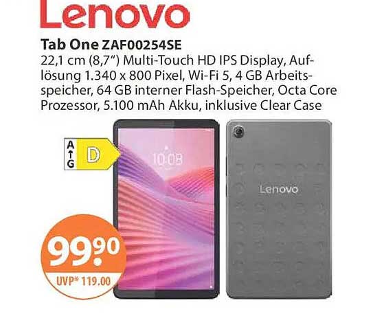 Tab One ZAF00254SE