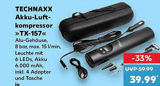 TECHNAXX Akku-Luftkompressor »TX-157«