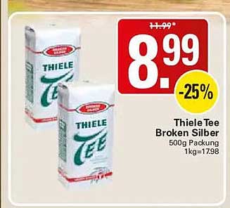 Thiele Tee Broken Silber 500g Packung 1kg=17,98