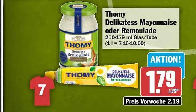 Thomy Delikatess Mayonnaise oder Remoulade
