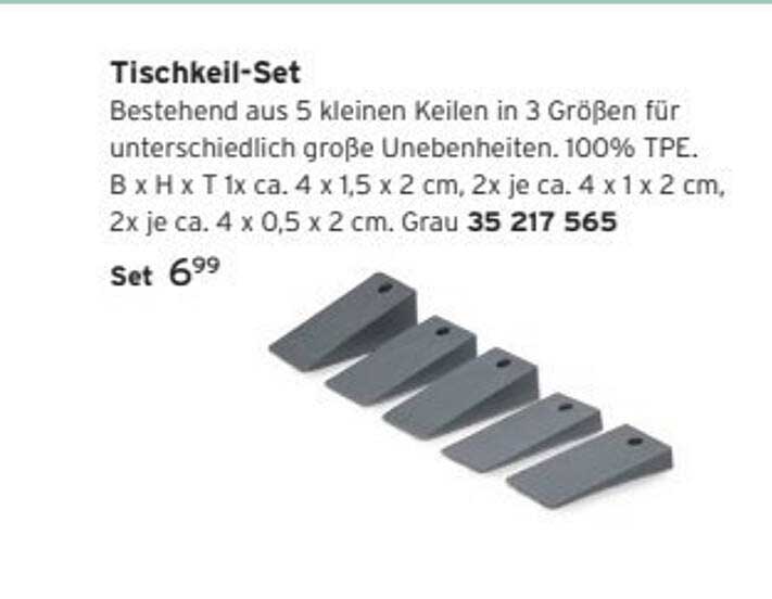 Tischkeil-Set