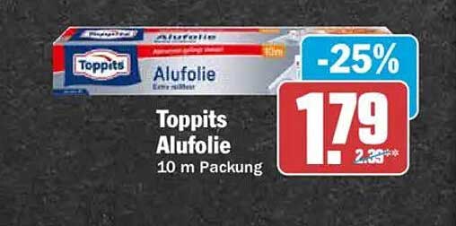 Toppits Alufolie 10 m Packung
