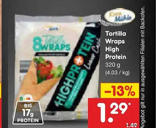 Tortilla Wraps High Protein 320 g