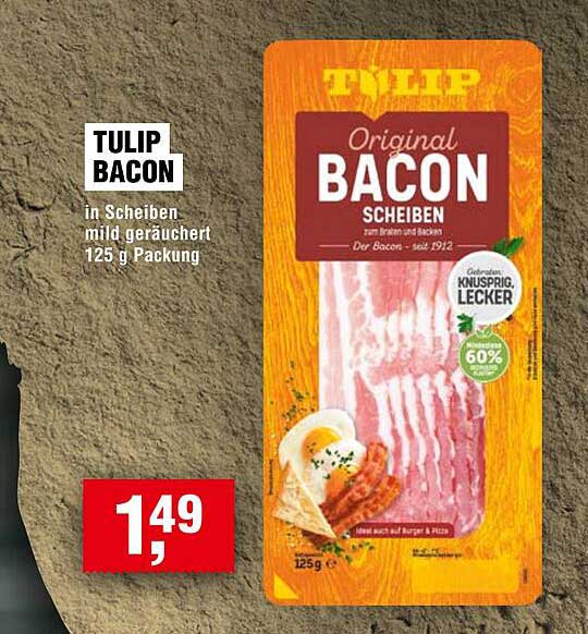 TULIP BACON in Scheiben mild geräuchert 125 g Packung
