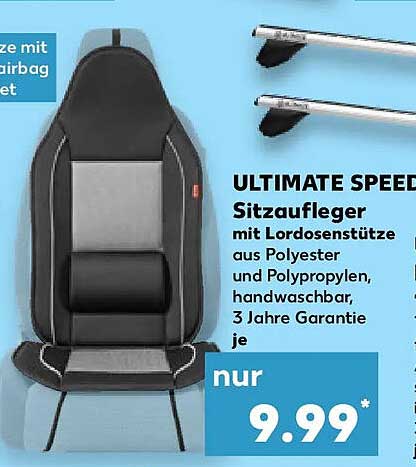 ULTIMATE SPEED Sitzaufleger mit Lordosenstütze