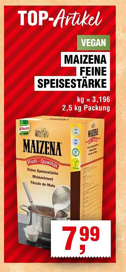 VEGAN MAIZENA FEINE SPEISESTÄRKE