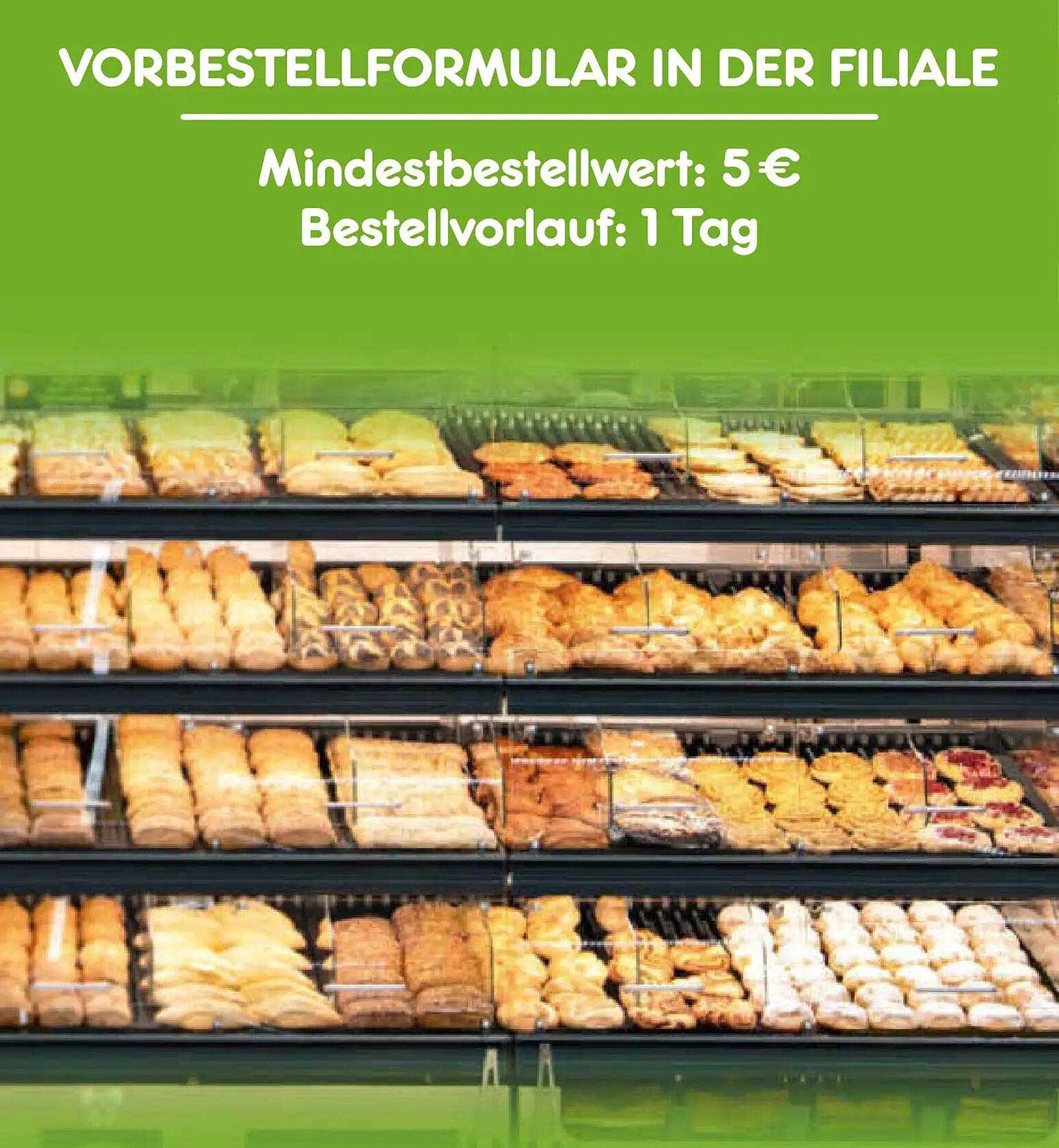 VORBESTELLFORMULAR IN DER FILIALE