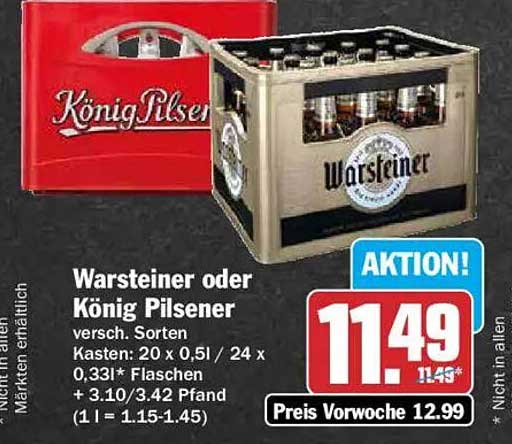 Warsteiner oder König Pilsener