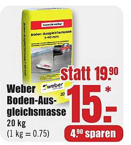 Weber Boden-Ausgleichsmasse 20 kg