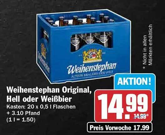 Weihenstephan Original, Hell oder Weißbier