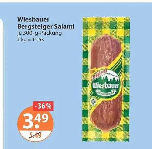 Wiesbauer Bergsteiger Salami je 300-g-Packung