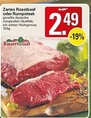 Zartes Roastbeef oder Rumpsteak