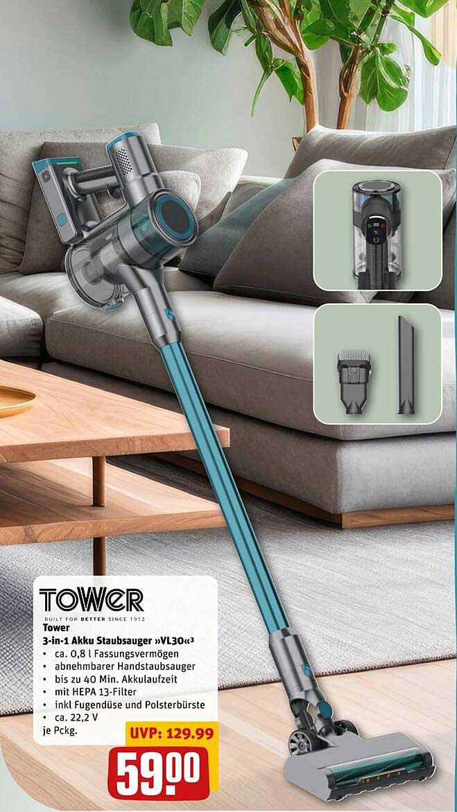 3-in-1 Akku Staubsauger »VL30«